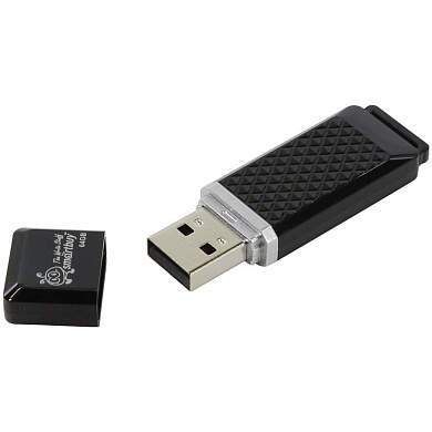 Память Smart Buy "Quartz" 64GB, USB 2.0 Flash Drive, черный (арт. 260250)