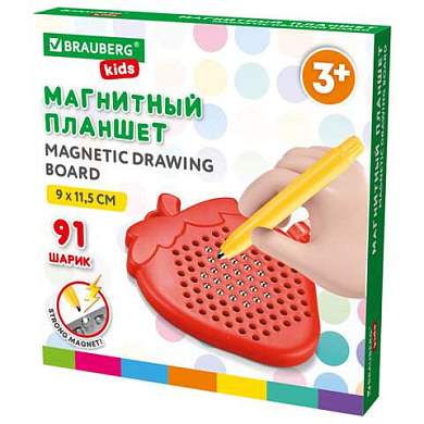 Магнитный планшет MAGPAD MINI для рисования 9х11,5 см, 91 шарик, ассорти, BRAUBERG KIDS, 665106 (арт. 665106)