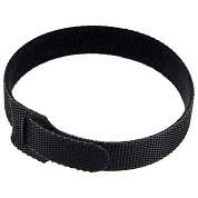 Хомуты-липучки 200x11 мм на основе ленты Velcro, CABLEXPERT, черные (12 шт.), VT-200x11BK (арт. 514219)