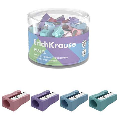 Точилка ERICH KRAUSE "EasySharp Pastel", клиновидная, корпус ассорти, 63782 (арт. 274228)