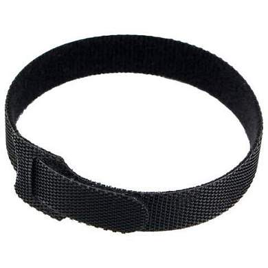 Хомуты-липучки 200x11 мм на основе ленты Velcro, CABLEXPERT, черные (12 шт.), VT-200x11BK (арт. 514219)