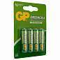 Батарейки КОМПЛЕКТ 4 шт., GP GreenCell AA (R6, 15G), солевые, пальчиковые, блистер, 15G-2CR4 (арт. 457754)