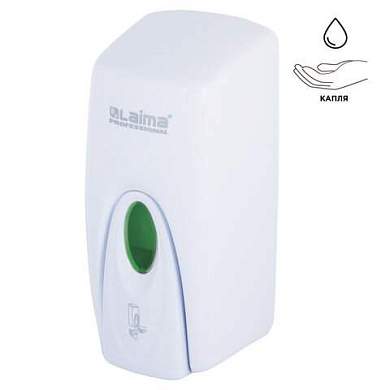Дозатор для жидкого мыла LAIMA PROFESSIONAL ORIGINAL, НАЛИВНОЙ, 1 л, белый, ABS-пластик, 605782 (арт. 605782)