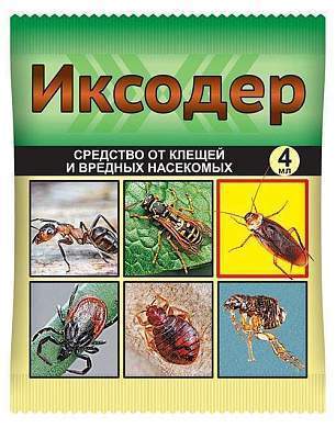 Иксодер 4мл. (циперметрин) От тараканов/муравьев/клопов/блох/клещей (обраб. террит.) Ваше Хозяйство (арт. 729754)