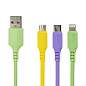 Кабель для зарядки 3 в 1 USB 2.0-Micro USB/Type-C/Lightning, 1 м, SONNEN, медь, 513562 (арт. 513562)