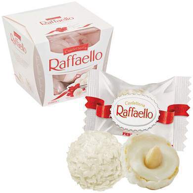 Конфеты RAFFAELLO с цельным миндальным орехом в кокосовой обсыпке, 150 г, 77070983 (арт. 620295)