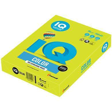 Бумага IQ "Color neon" А4, 80г/м2, 500л. (зеленый неон) (арт. 083746)