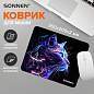 Коврик для мыши SONNEN "NEON CAT" резина+ткань, 250х200х2мм, 513956 (арт. 513956)