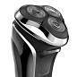 Электробритва POLARIS PMR 0305R PRO 5, 3 головки, аккумулятор, сухое и влажное бритье, черная, 51919 (арт. 456716)