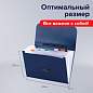 Папка-портфель пластиковая BRAUBERG "Energy" А4 (330х256х32 мм), 7 отделений, синяя, 222572 (арт. 222572)