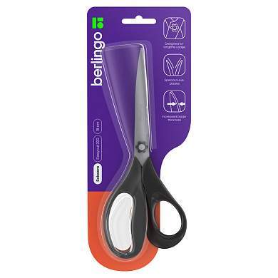 Ножницы Berlingo "Easycut 200" 18см, эргономичные ручки, европодвес (арт. 326312)