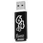Флеш-диск 64 GB, SMARTBUY Glossy, USB 2.0, черный, SB64GBGS-K (арт. 512795)
