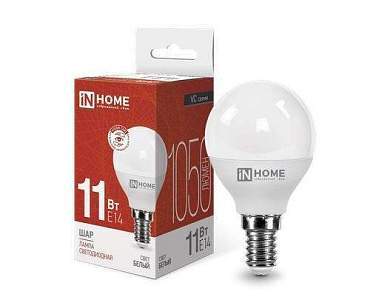 ASD/inHome VC шар P45 E14 11W(990lm) 4000К 4K 89x45 (без пульсации) 0594 (арт. 687246)