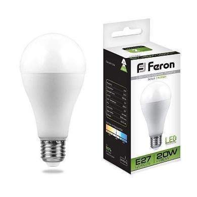 Feron ЛОН A65 E27 20W(1800lm) 4000K 4K матовая 135x65, LB-98 25788 (арт. 619970)