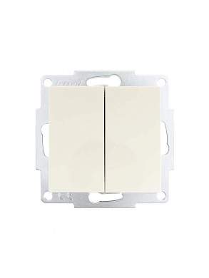 Lezard VESNA мех. выкл. СУ 2 кл. 10А  крем. (корп. ABS)    742-0388-101 (арт. 826805)