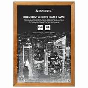 Рамка 21х30 см, дерево, багет 14 мм, BRAUBERG "Elegant", мокко, акриловый экран, 391298 (арт. 391298)