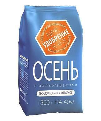 Агроуспех удобрение 1,5кг. ОСЕНЬ (минеральное) 68523 (арт. 653106)