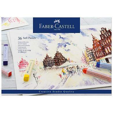 Пастель Faber-Castell "Soft pastels", 36 цветов, картон. упаковка (арт. 285950)