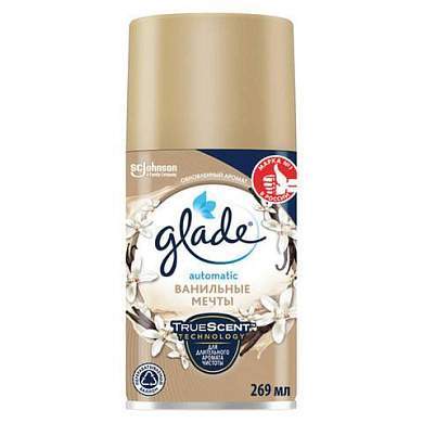Сменный баллон 269 мл, GLADE "Ванильные мечты" для автоматических освежителей, 864987 (арт. 701783)