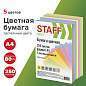 Бумага цветная STAFF "Profit", А4, 80 г/м2, 250 л. (5 цв. х 50 л.), пастель, для офиса и дома, 110890 (арт. 110890)