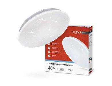 ASD/inHome светильник светодиодн. декоративный 48W(3120lm) 6500К 4K 350x55 IP40 DECO ГЛОРИЯ 8643 (арт. 817869)