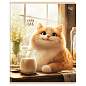 Тетрадь 48л., А5, клетка BG "Cozy cat", выборочный лак (арт. 382146)