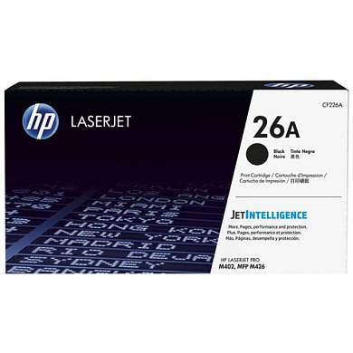Картридж лазерный HP (CF226A) LaserJet Pro M402d/n/dn/dw/426dw/fdw/fdn, №26A, оригинальный, ресурс 3100 стр. (арт. 361833)