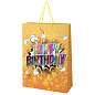 Пакет подарочный (1 штука) 33х13х45 см (XL), "Birthday Collection", ассорти, фольга, ЗОЛОТАЯ СКАЗКА, 700826 (арт. 700826)