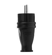 SmartBuy вилка прямая каучук 2Р+РЕ 1х16А 220-240V IP44 SBE-16-P07-R (арт. 631029)
