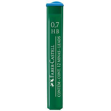 Грифели для механических карандашей Faber-Castell "Polymer", 12шт., 0,7мм, HB (арт. 286030)