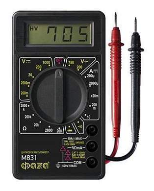 ФАЗА Мультиметр M831  (аналог 581739) (арт. 581738)
