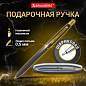 Ручка подарочная шариковая BRAUBERG Brioso, СИНЯЯ, корпус черный с золотистыми деталями, линия письма 0,5 мм, 143466 (арт. 143466)