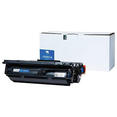 Картридж лазерный NV PRINT (NV-CF451A) для HP LJ M652/M653/M681/M682, голубой, ресурс 10500 страниц, NV-CF451AC (арт. 363788)