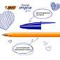 Ручки шариковые BIC "Orange Fine", НАБОР 8 шт., СИНИЕ, линия письма 0,32 мм, пакет, 919228 (арт. 143982)