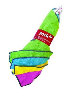Салфетка из микрофибры YORK 4шт. Набор (30х30 см),артикул 026180 (арт. 821872)