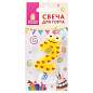 Свеча-цифра для торта "2" "С глазками", 6 см, ЗОЛОТАЯ СКАЗКА, с держателем, в блистере, 591405 (арт. 591405)