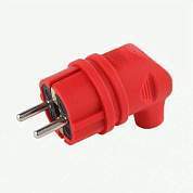 AY-KA (АЙКА) вилка угловая каучук 2P+PE 1х16А 220-240V IP44 красная (арт. 821229)