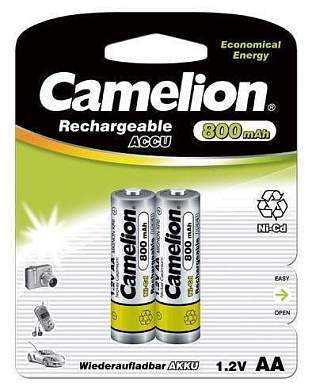 Аккумулятор Camelion R6 800mAh Ni-Cd BL2 (арт. 3817)