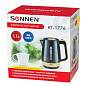 Чайник SONNEN KT-1776, 1,7 л, 2200 Вт, закрытый нагревательный элемент, пластик, черный/горчичный, 453418 (арт. 453418)