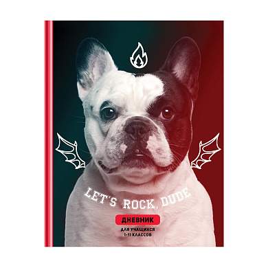 Дневник 1-11 кл. 48л. (твердый) BG "Let's rock", глянцевая ламинация (арт. 345122)