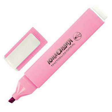 Текстовыделитель ЮНЛАНДИЯ "COLORSTAR PASTEL", ПАСТЕЛЬНЫЙ РОЗОВЫЙ, линия 1-4 мм, 151712 (арт. 151712)