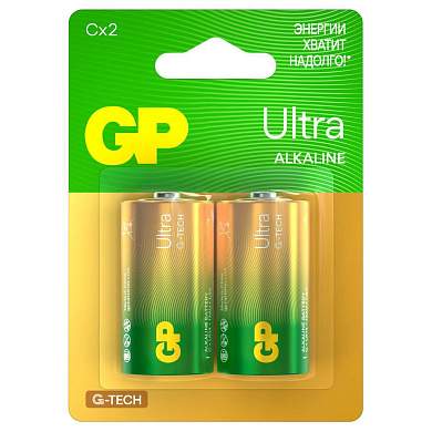 Батарейка GP Ultra G-Tech C (LR14) 14A алкалиновая, BC2 (арт. 374900)
