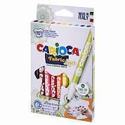 Маркеры для ткани CARIOCA "Fabric", 10 цветов, круглый наконечник 2,6 мм, 42909 (арт. 151916)