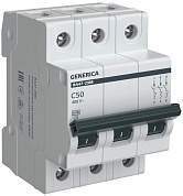 IEK GENERICA автоматический выкл. ВА47-29М 3P 50А 4,5кА х-ка C  MVA21-3-050-C-G (арт. 867838)