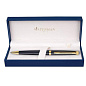 Ручка подарочная шариковая WATERMAN "Hemisphere Matt Black GT", черный матовый лак, позолоченные детали, синяя, S0920770 (арт. 141698)