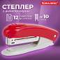 Степлер №10 BRAUBERG "Original", до 12 листов, с антистеплером, красный, 222532 (арт. 222532)
