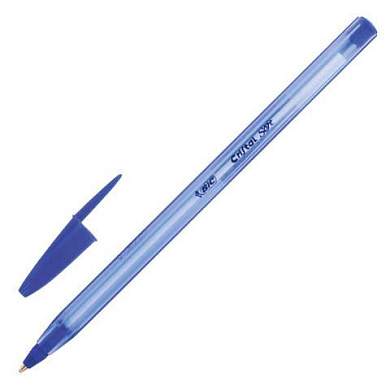 Ручка шариковая масляная BIC "Cristal Soft", СИНЯЯ, корпус тонированный, узел 1,2 мм, линия 0,35 мм, 951434 (арт. 143078)