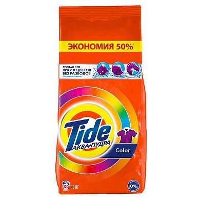 Порошок для машинной стирки Tide "Color", 15кг (арт. 371849)