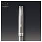 Ручка шариковая Parker "Sonnet Stainless Steel CT" черная, 1,0мм, поворот., подарочная упаковка (арт. 240063)
