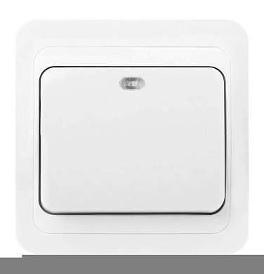 "Smartbuy выкл. СУ 1-кл. инд 10А белый ""Марс"" (SBE-02w-10-SW1-1) (арт. 654979)"
